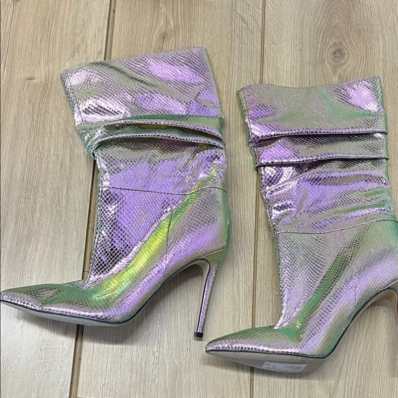 Nine West Iridescent Heeled Boots - Picture 5 of 9